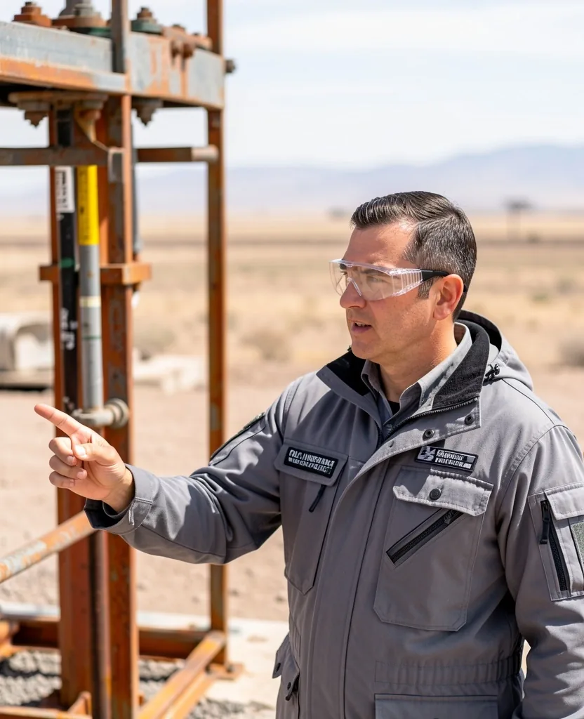 Consultor senior de Pattern Oil & Gas en campo
